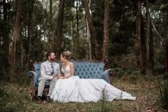 Carley & Luke Bald Hills House Wedding Stanley - Bride and groom photos
