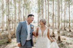 Celine & Alec Brown Brothers Winery Wedding Milawa - Bride and groom portraits