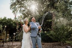 Celine & Alec Brown Brothers Winery Wedding Milawa - Bride and groom portraits