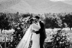 Kiera & Jared Feathertop Winery Wedding - Wedding day kiss