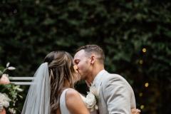 Mel & Jake Radcliffe's Wedding Echuca - Wedding kiss photos