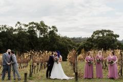 Yarra Ranges Estate Wedding Rhianna & Tim -  Wedding photos with bridesmaids and groomsmen