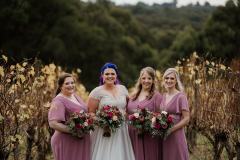 Yarra Ranges Estate Wedding Rhianna & Tim - Bride and bridesmaids photos