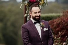 Yarra Ranges Estate Wedding Rhianna & Tim - Wedding ceremony groom photos