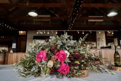 Yarra Ranges Estate Wedding Rhianna & Tim - Floral arrangement table centerpiece