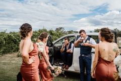 Sarah & Joel Lake Moodemere Estate Wedding - Groomsmen and bridesmaids photos